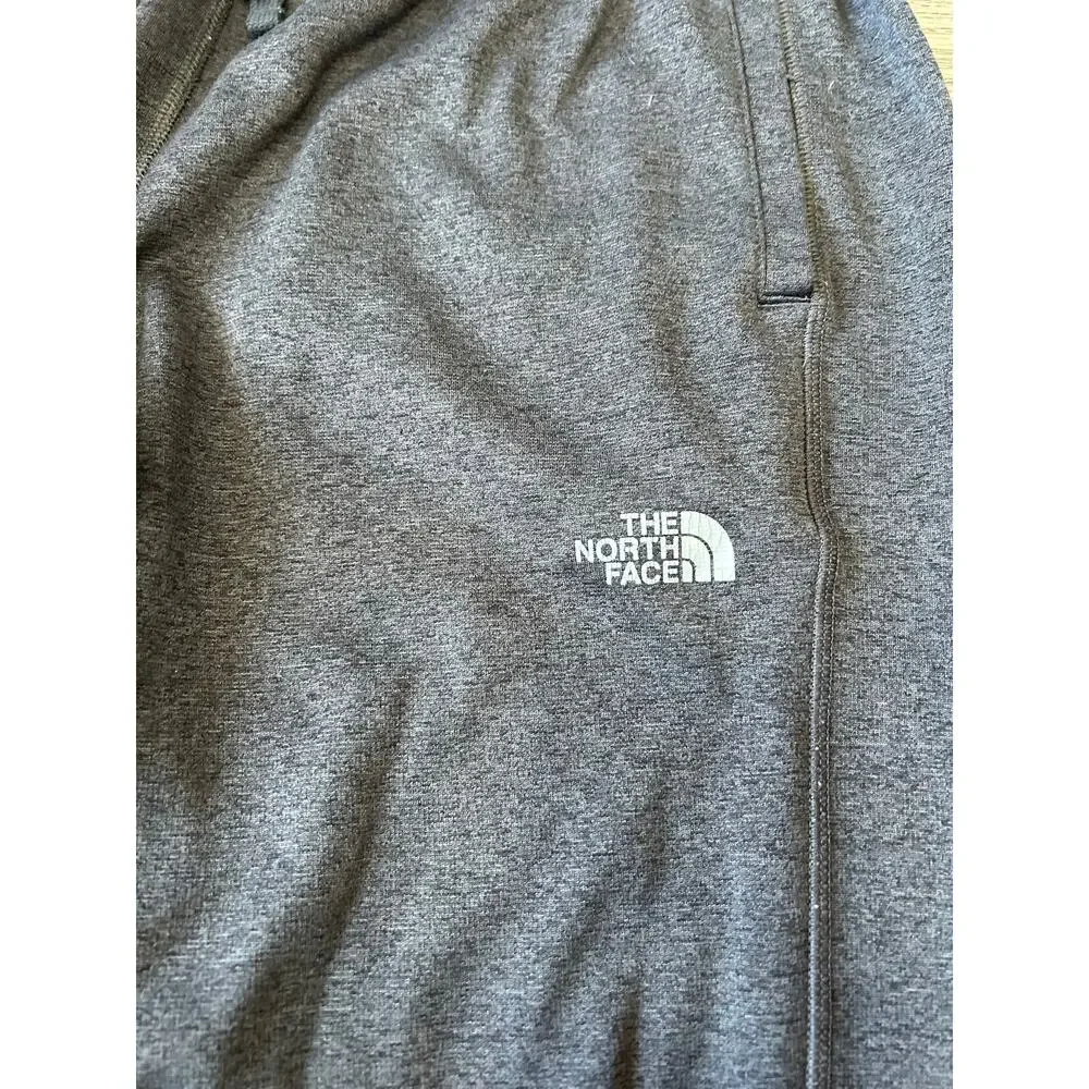 The North Face Mens Small Grey Fleece Sweatpant Open Bottom Straight Leg Lounge⁠